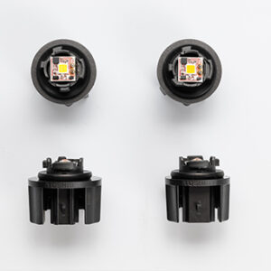 socket type LED lamp (side & top view)